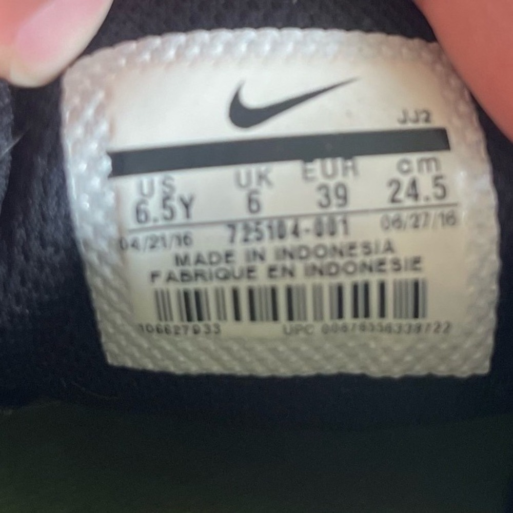 Nike Free RN 5.0 Youth Black Running Shoes Athletic Sneakers Youth Size 6.5 - Picture 9 of 9